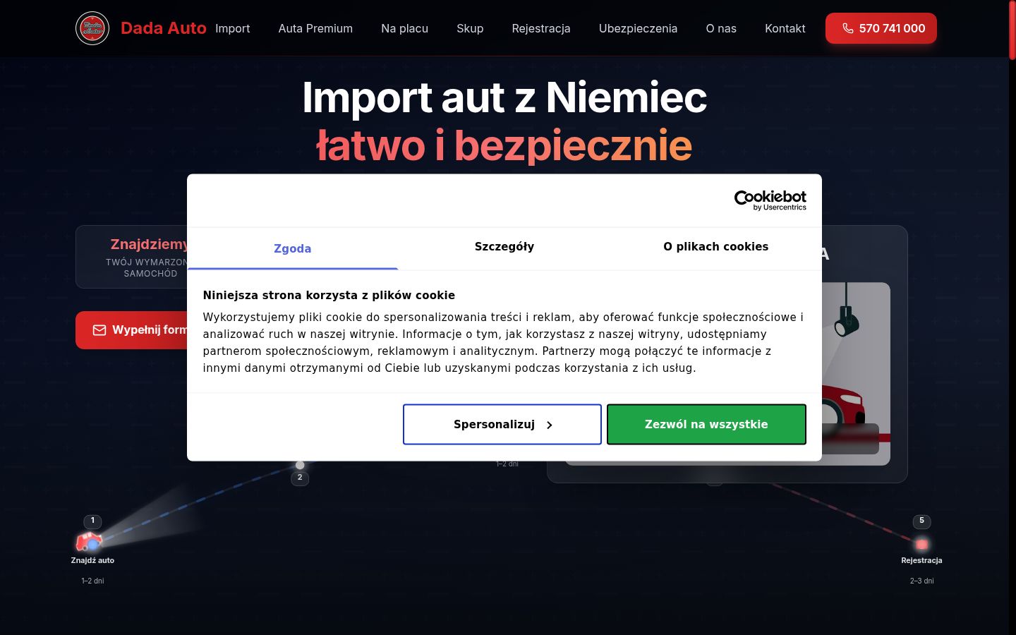 Screenshot tal-banner tal-kunsens muri qabel kwalunkwe interazzjoni