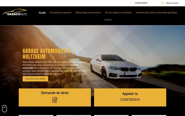 Ekraanipilt saidist dadach-auto.fr
