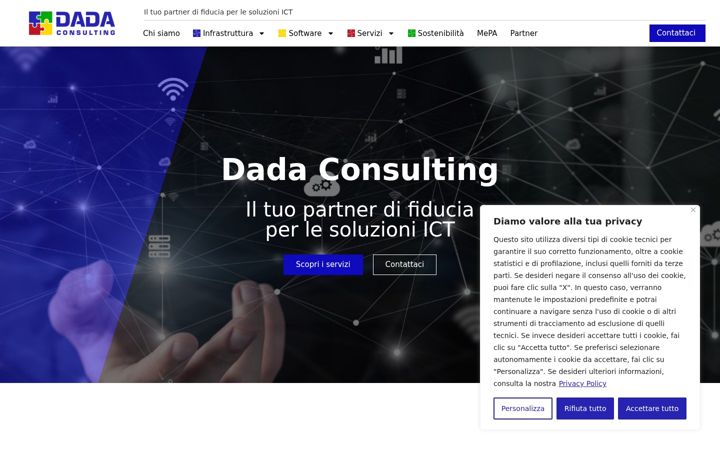 Skjámynd af dadaconsulting.it
