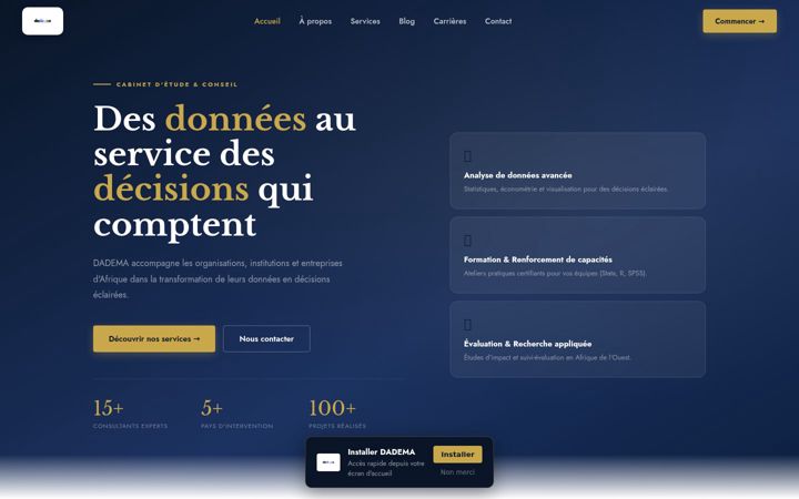 Screenshot of dadema.org