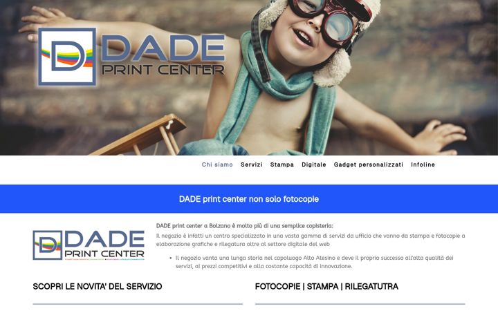 Skjámynd af dadeprintcenter.it