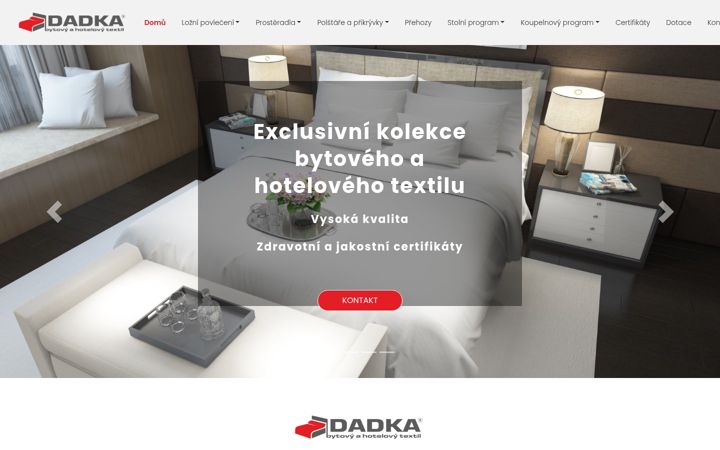 Ekraanipilt saidist dadka-hotel.cz