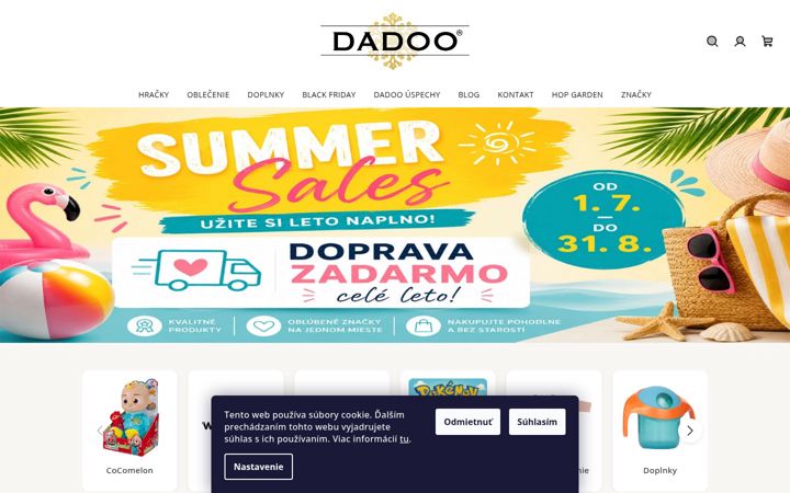 Snimka zaslona za dadoo.sk