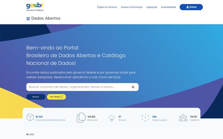 Screenshot of dados.gov.br