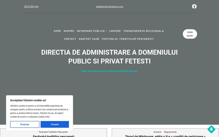 Ekrānuzņēmums no dadppfetesti.ro