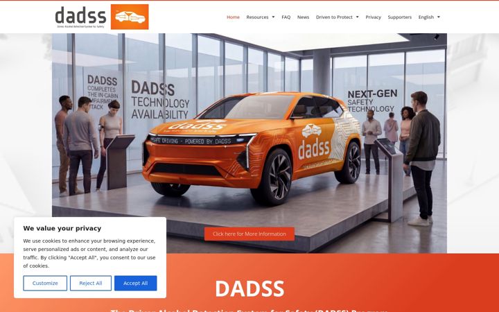 Screenshot von dadss.org