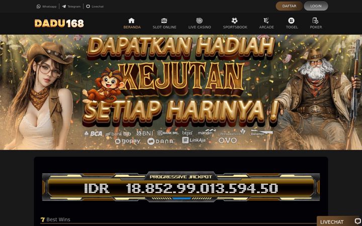 Screenshot of dadu168.net