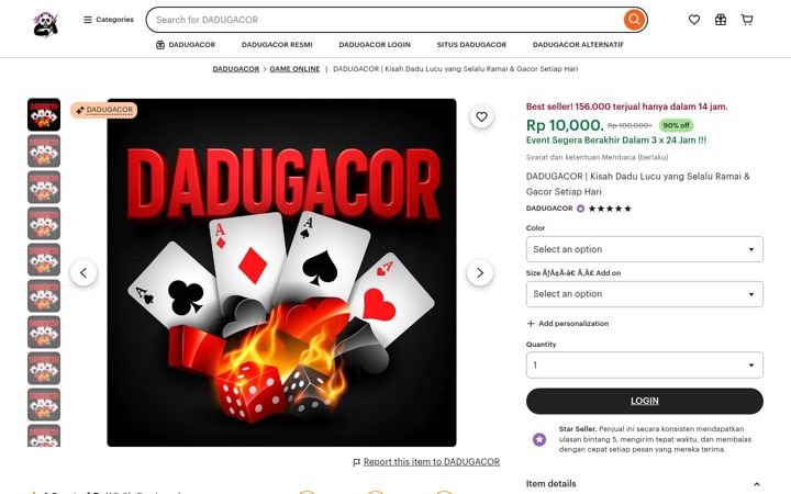 Screenshot of dadugacor.net