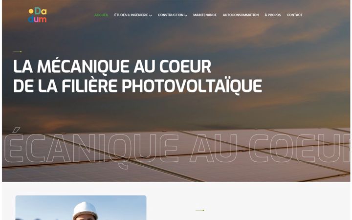 Screenshot of dadum.fr