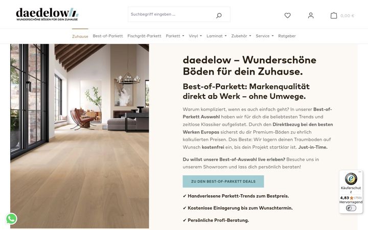 Screenshot of daedelow-parkett.de