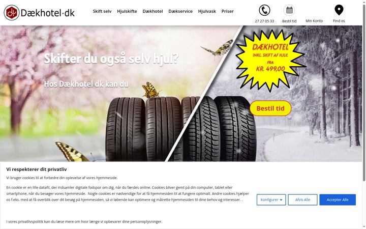 Snímek obrazovky daekhotel.dk