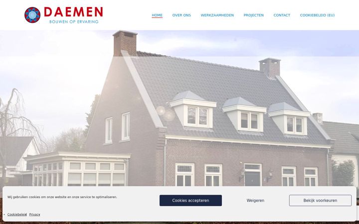 Skjermbilde av daemen-bouwbedrijf.nl