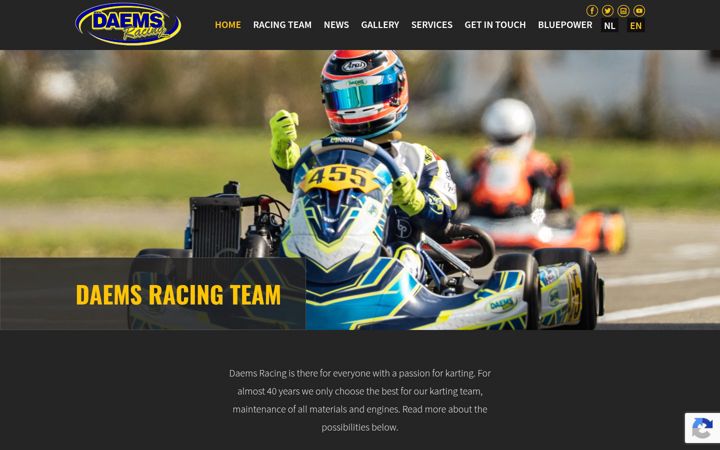 Screenshot van daemsracing.be