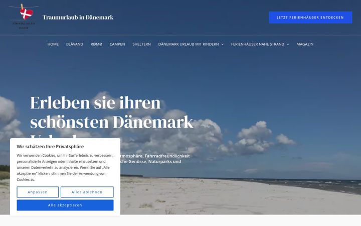 Screenshot of daenemark-urlaub-buchen.com
