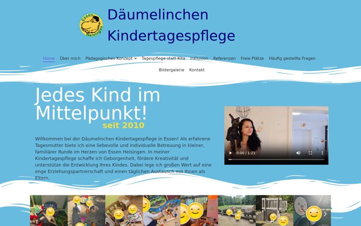 Screenshot of daeumelinchen-kinder.de