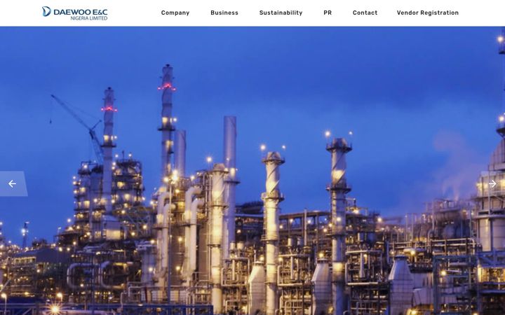Screenshot of daewooencnigeria.com