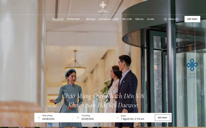 Screenshot of daewoohotel.com