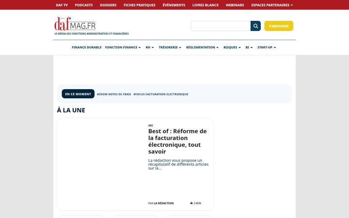 Screenshot of daf-mag.fr