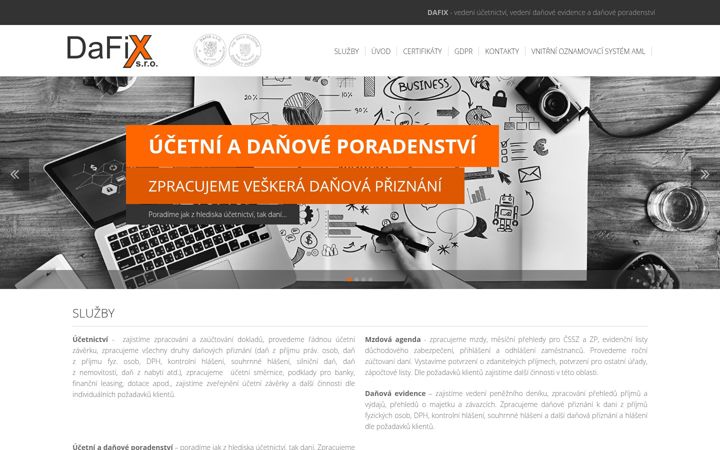 Captura de ecrã de dafix.cz