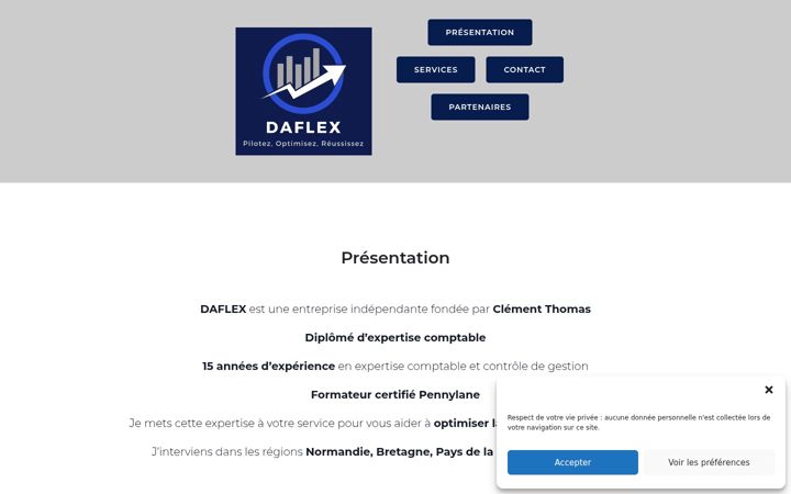 Screenshot of daflex.fr
