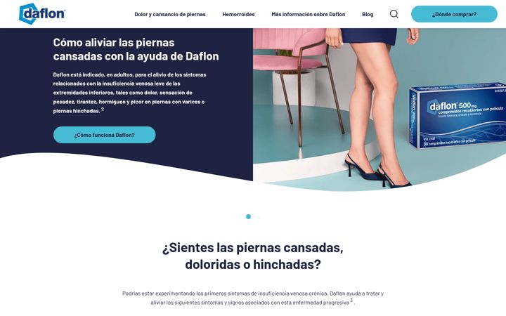 Screenshot di daflon.es