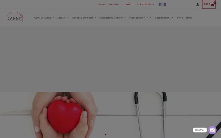 Screenshot of dafnieducation.it