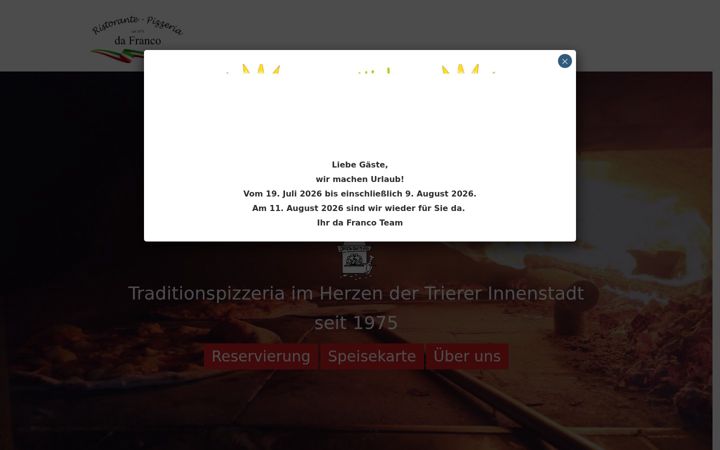 Screenshot of dafranco-trier.de