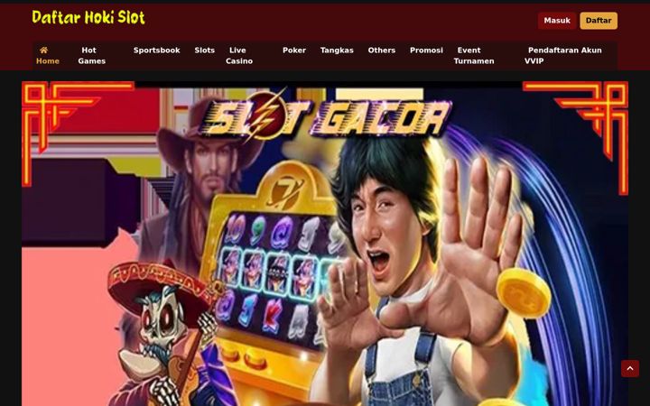 Screenshot of daftarhokislot.com
