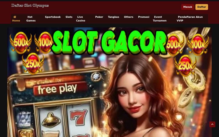 Screenshot of daftarslotolympus.net