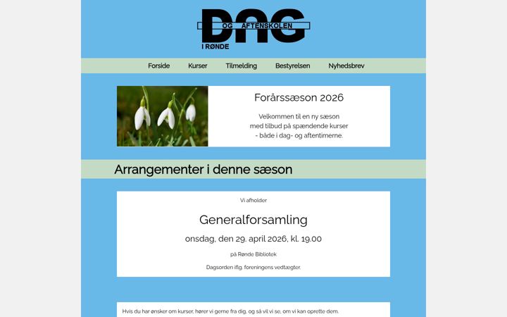 Snímek obrazovky dag-aftenskolen.dk