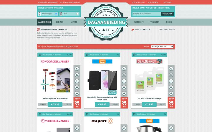 Screenshot of dagaanbieding.net