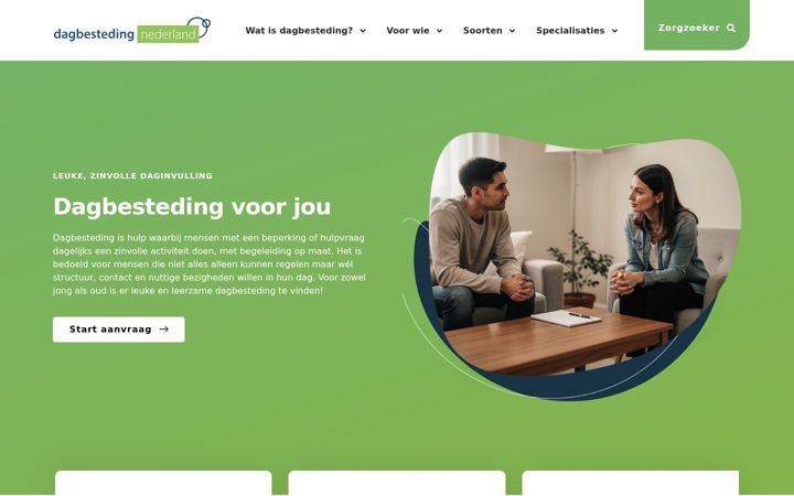 Skjermbilde av dagbesteding-nederland.nl