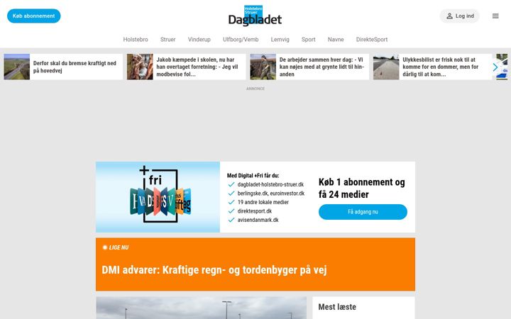 Snímek obrazovky dagbladet-holstebro-struer.dk