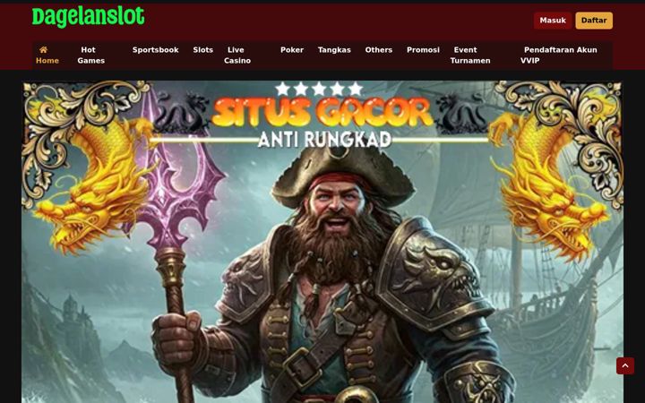 Screenshot of dagelanslot.net