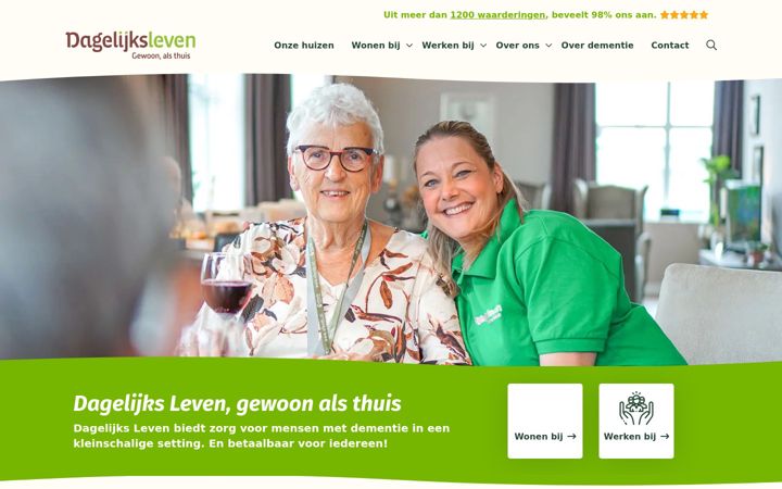 Skjermbilde av dagelijks-leven.nl