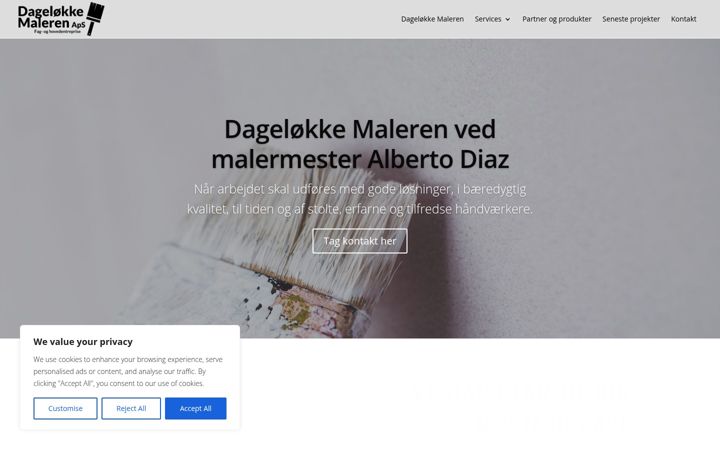 Snímek obrazovky dageloekkemaleren.dk
