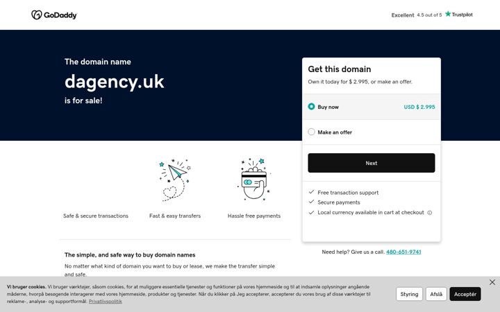 Skjermbilde av dagency.uk