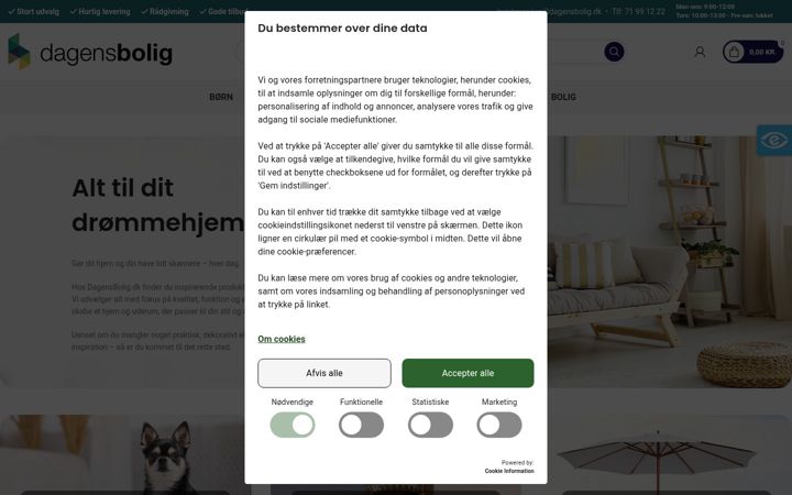Snímek obrazovky dagensbolig.dk