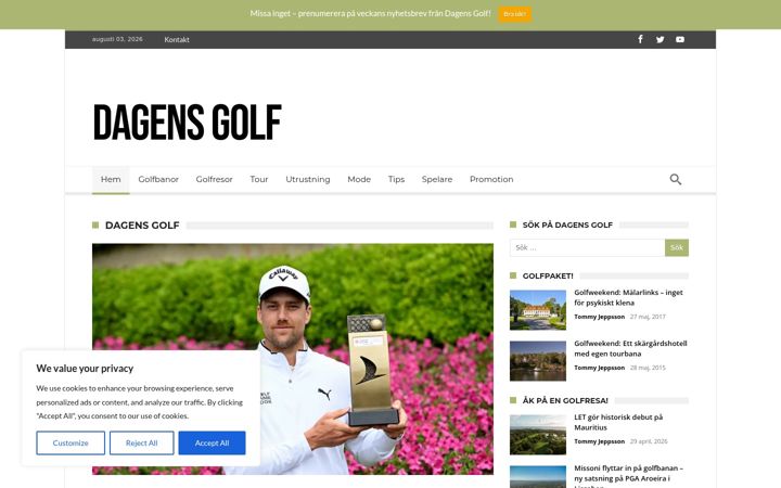 Capture d'écran de dagensgolf.se