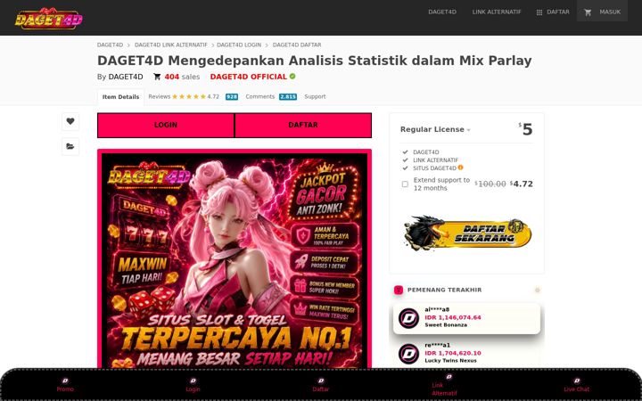 Captura de pantalla de daget4d1.info