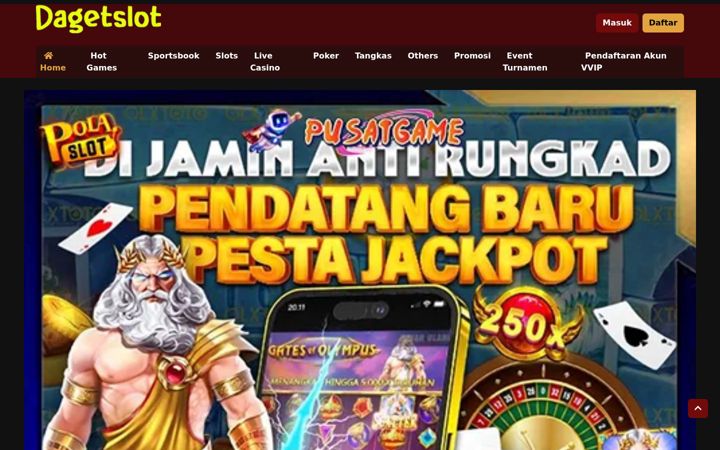 Screenshot of dagetslot.net