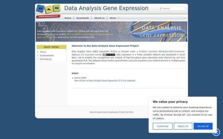 Screenshot of dagexpression.com