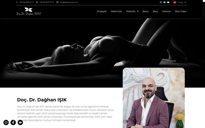 Screenshot of daghanisik.com