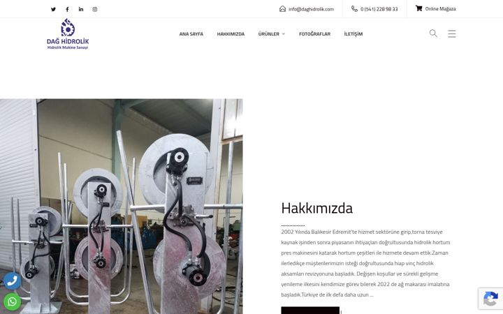 Screenshot of daghidrolik.com