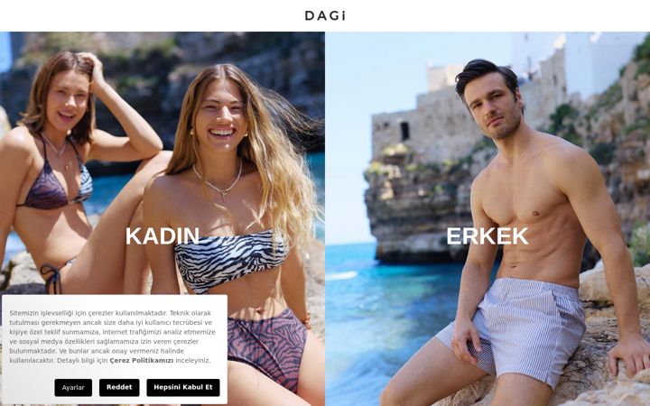 Screenshot of dagi.com.tr