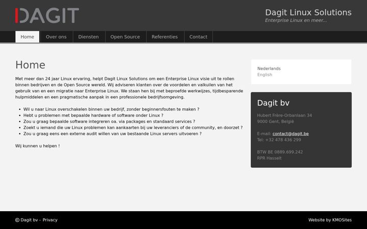 Screenshot van dagit.be