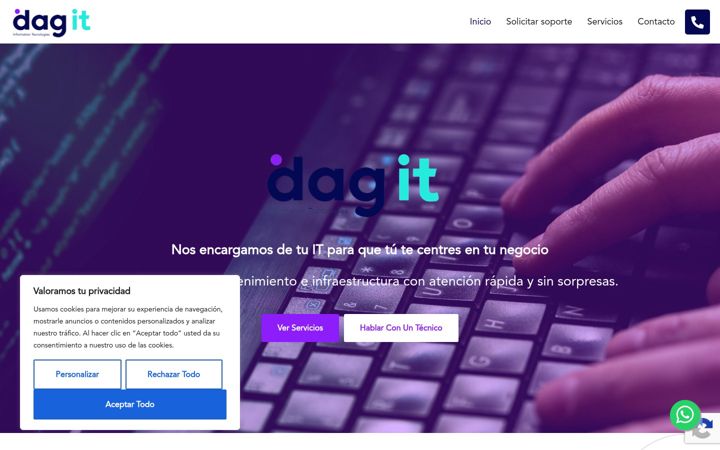 Screenshot di dagit.es