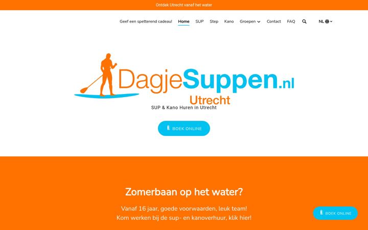 Screenshot ta' dagjesuppen.nl