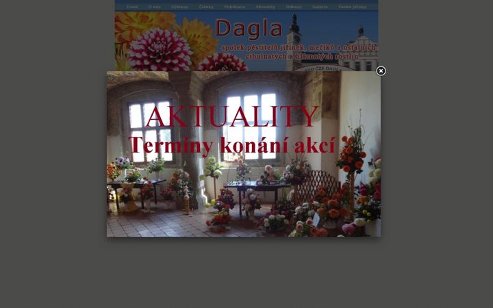 Captura de ecrã de dagla.cz