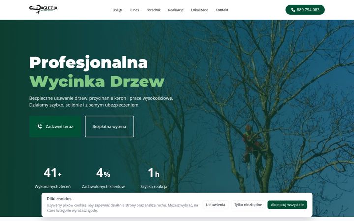 Screenshot of daglezja-wycinkadrzew.pl